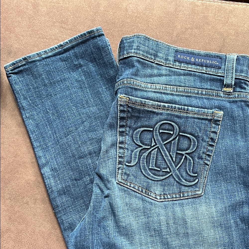 Rock & Republic Denim with Embroidered Pocket